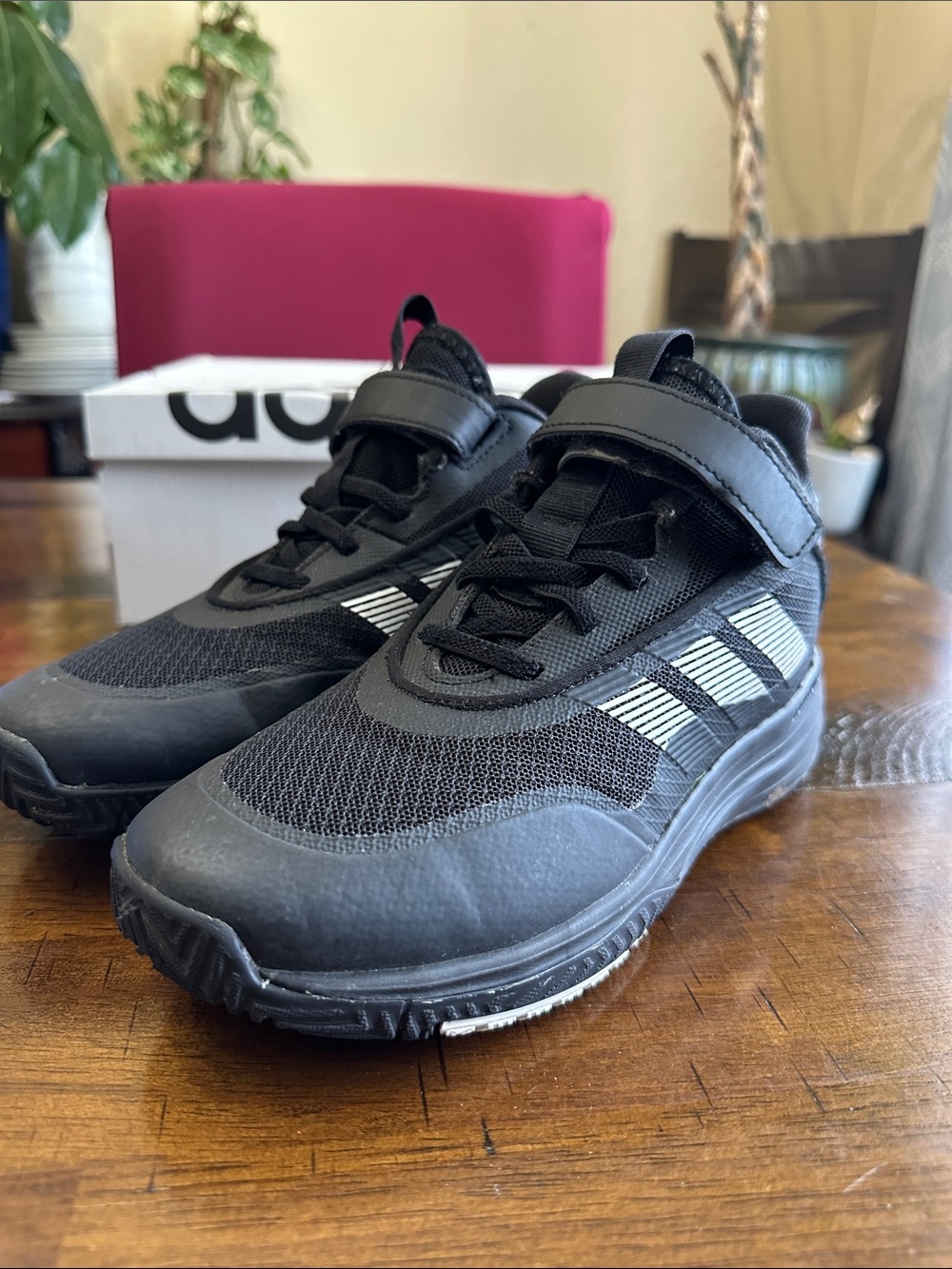 adidas OwnTheGame 3.0 K Kids Basketball Shoes - Black